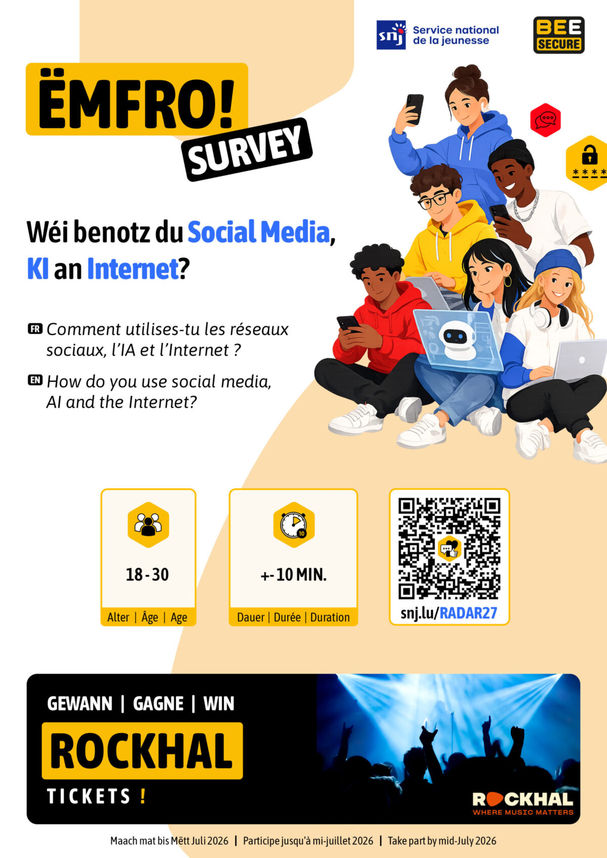 Flyer Enquete BEE SECURE Radar 27